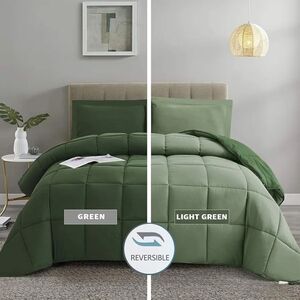 Green Twin/Twin XL Reversible Comforter Duvet